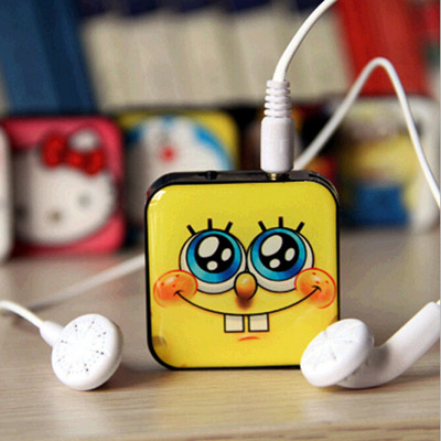 Mini MP3 Player w/ Cartoon Pattern