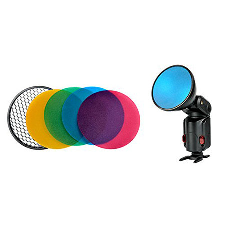 Color Gel Pack & Reflector Grid AD-S11 for AD180/AD360